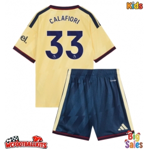 Arsenal Riccardo Calafiori #33 Replica Third Stadium Kit for Kids 2026-27 Short Sleeve (+ pants)